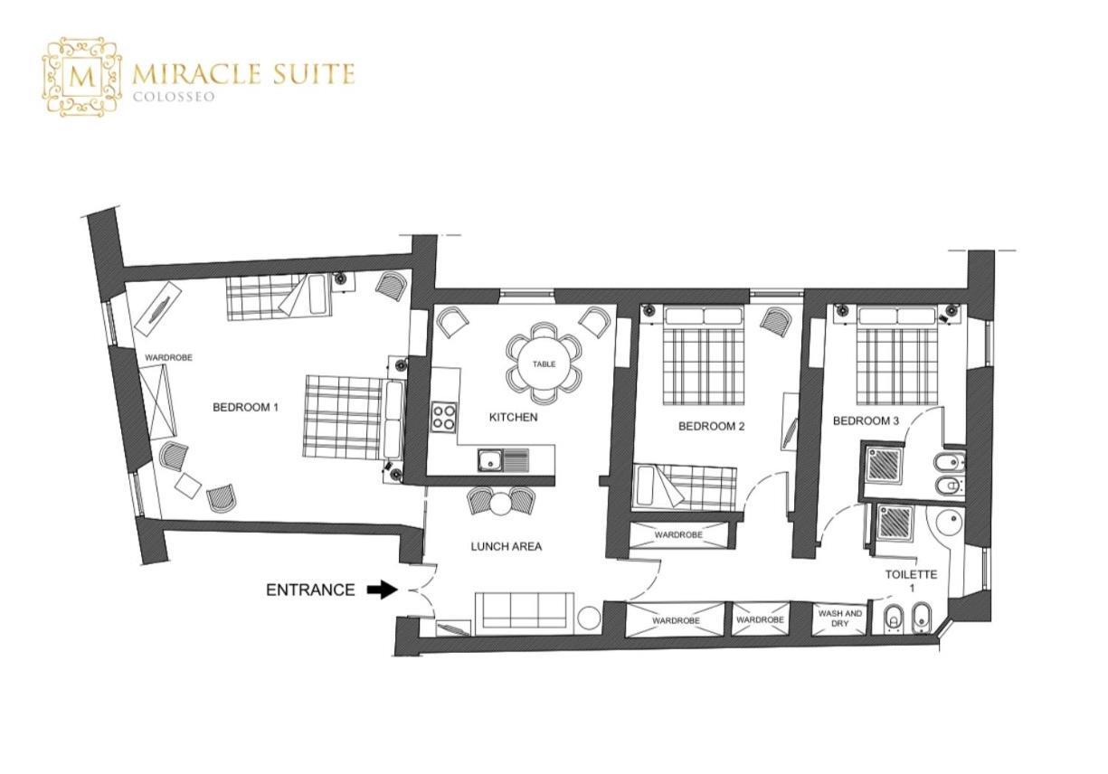 Colosseo Miracle Suite Rom Exterior foto